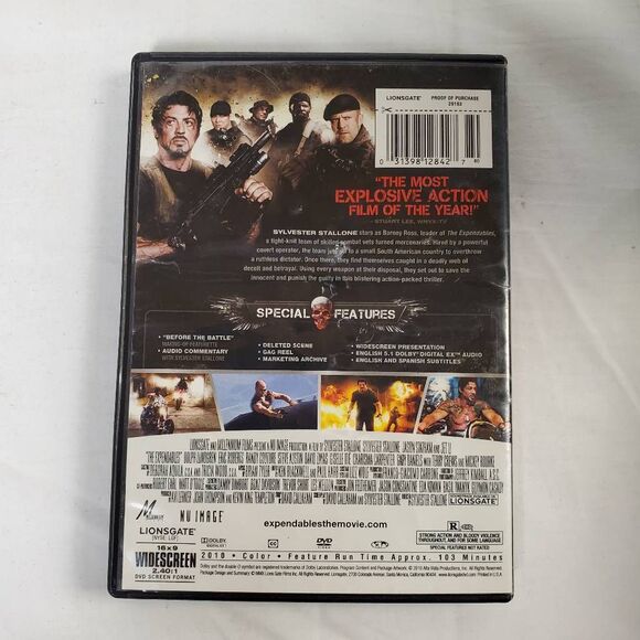 The Expendables DVD (Sylvester Stallone, Jason Statham, Action) - Picture 3 of 3